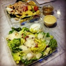 #salad #caesar #veg #healthy #foodporn I'm backkkk salad ❤ with @gracieuxyu