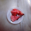 Watermelon for snack.