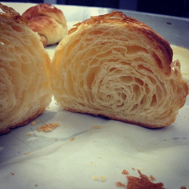 This is how Croissant look like inside and this layer need time!!!