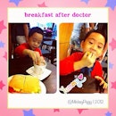 #kid #iphoneography #instagramsg #iphone4 #instagram delifrance #breakfast after doctor consultation