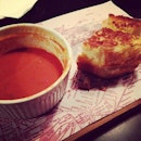 Grilled cheese with Tomato Soup.