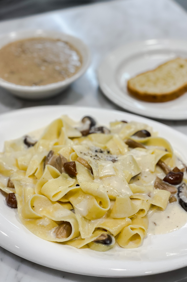 Pappardelle Al' Funghi with Truffle Butter