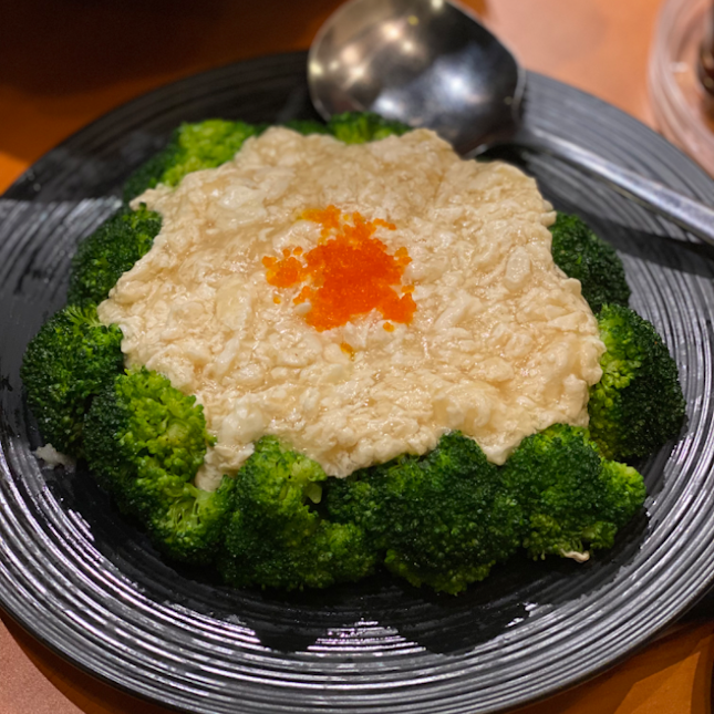 Egg White with Crab Meat and Broccoli