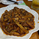 stir fried egg plant and ribs 