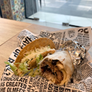 Mini Burrito ($7.9) and Hard Taco ($3)
