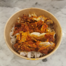 Chicken cutlet rice bento