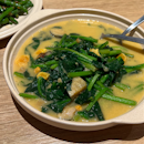 Spinach with Century & Salted Egg ($15.90, S)