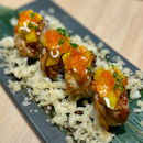 Eel & Mango w/ Fried Shrimp Tempura Roll w/ Tenkusu