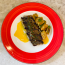 Grilled Seabass with Saffron Veloute
