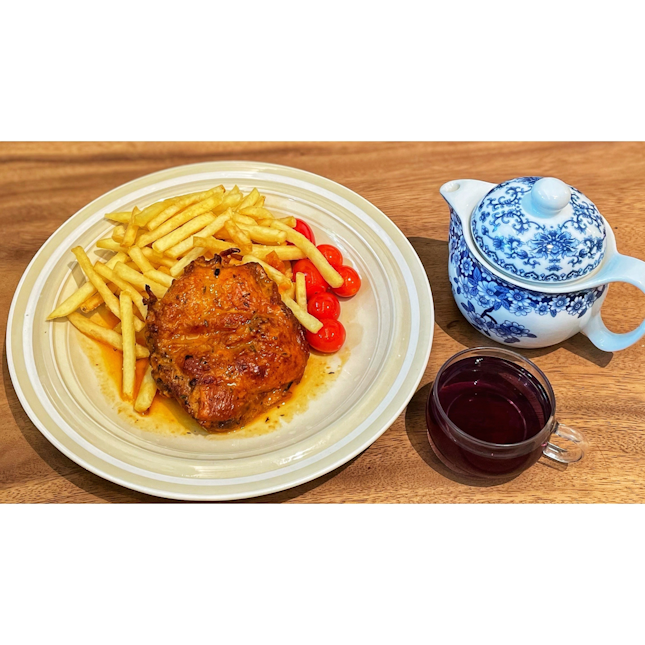 · 🍛 Cajun Chicken at Cafe w Story 。... 