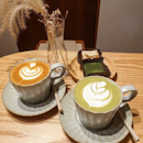 Awesome Cappuccino and Genmaicha Latte