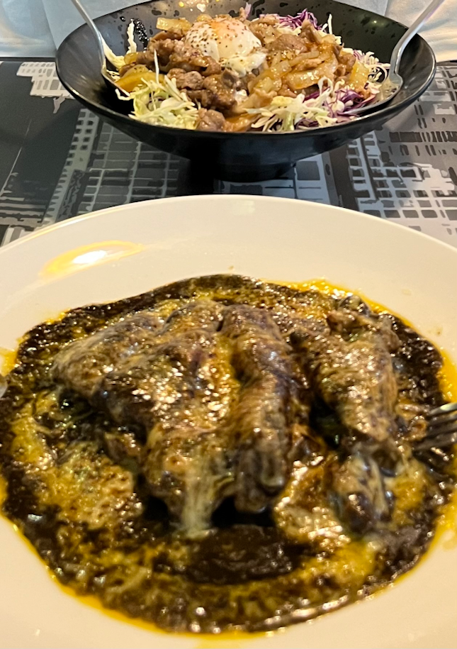 Chicken Black curry & Lamb Don 