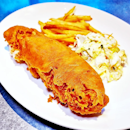 Fish And Chips (SGD $14) @ iSteaks Diner.