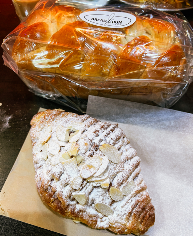 Brioche Loaf, Almond Croissant 