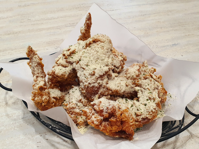 Honey butter coat korean fried chicken