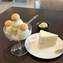 Durian ice cream and durian cake
