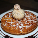 Waffle ($7) with Single Scoop ($5)