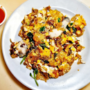 Fried Oyster Omelette (SGD $6) @ Hougang Oyster Omelette & Fried Kway Teow.