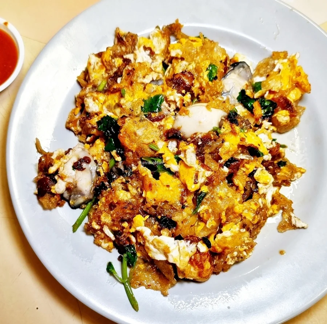 Fried Oyster Omelette (SGD $6) @ Hougang Oyster Omelette & Fried Kway Teow.