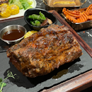 signature roasted bbq pork ribs ($23 - half slab)