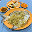 潮式鯧魚 + 滷蛋 + 魚餅  $42