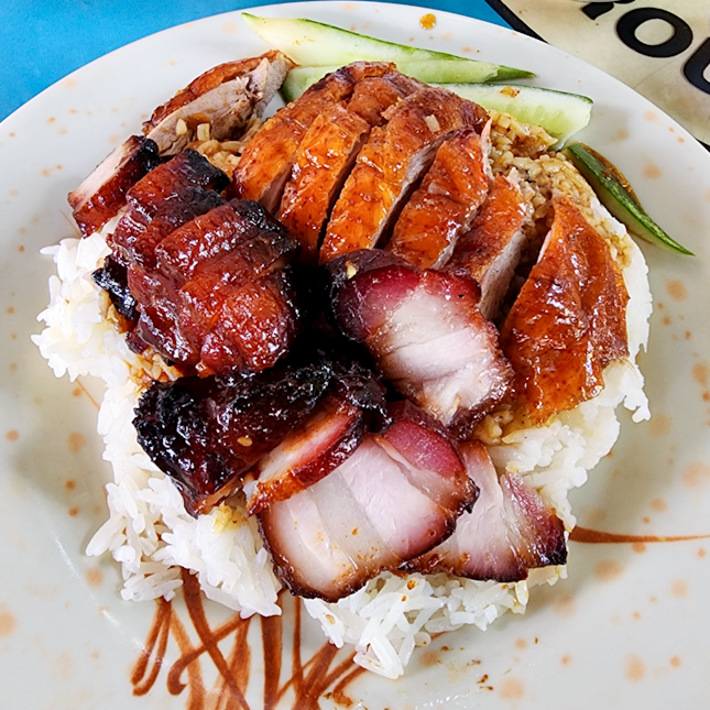 Roasted Duck with Char Siu Rice ($5.30)