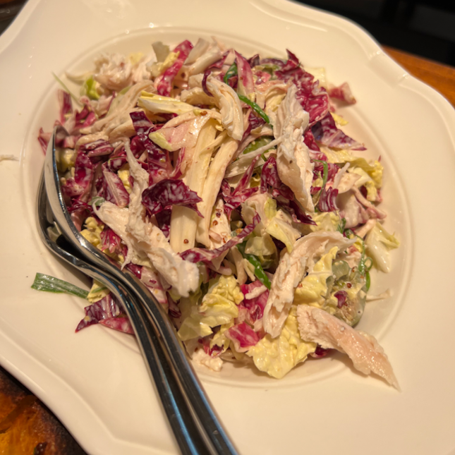 Roasted Chicken Salad ($26++), Tagaliatte (Not Pictured, $34++), Westholme Wagyu Tagliata (Not Pictured, $98++) 