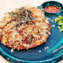 Kaki Okonomiyaki / Oyster Okonomiyaki (SGD $15.80) @ Issho Izakaya.