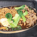 Hotplate mushroom ckn noodles add beef (hotplate stall)