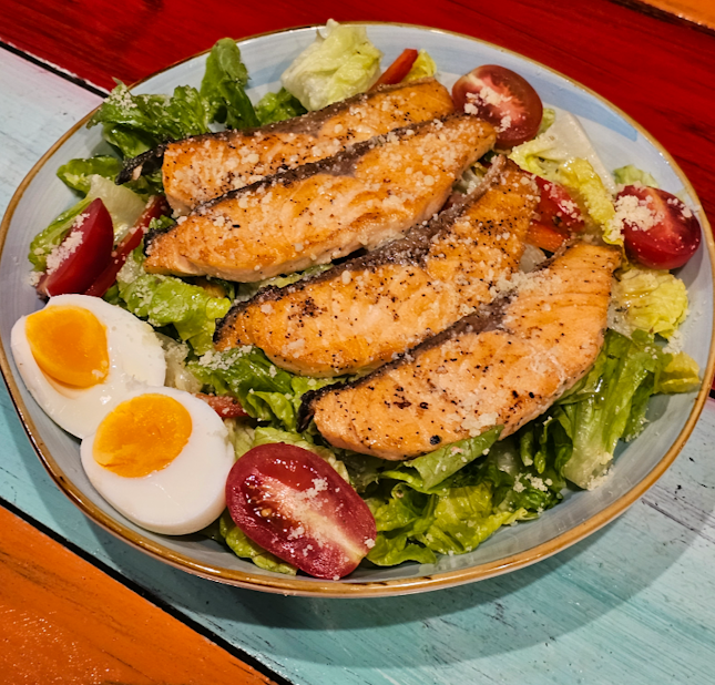 Crispy Salmon Salad ($26)