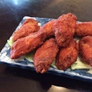 Prawn paste chicken wings - golden brown, succulent and tasty.
