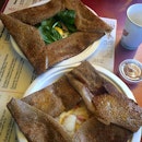Yum yum crepe for breakfast at Creperie du Marche.
