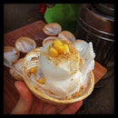 Finally had the much raved #coconut #icecream that I heard so much about, along a pasar malam outside KSL City in Johor Bahru ^^ !