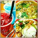 #Dinner with @mimi_mulisha #BeancurdWithPrawnRice #BeefHorfun #BlueberryLychee #LimeSyrup 🍸🍴🍛🍝 #foodporn #foodphotography #instafood #instagood #instadaily #instagramsg #sgig #igsg #asiancuisine