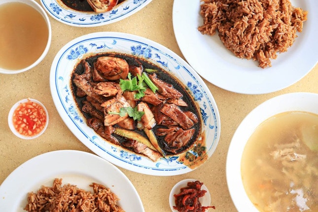 Tender Braised Duck & Pork Belly at Hainanese Village
