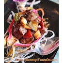 The super juicy Wok Fried Australian Beef with Dragon Fruit @GranMelia_JKT 😍