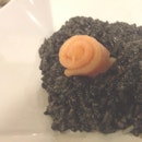 Salmon Squid Ink Rice