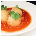 Don't be deceived by these little fried balls, they're jam packed with cheese & minced beef in a rice ball!