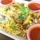 another of my hawker must-have - Oyster Omelette aka Orh Luak!
