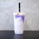 Kho Kho Nut Milk Slushie with Purple Sago [$4.90+$0.50]
