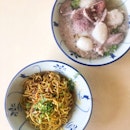 Fishball Noodle 鱼圆面干 [$4]