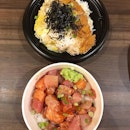 Katsu Don + Kaisen Don at @teppeisyokudo - I ordered the preset Kaisen Don and decided not to choose my own fish/toppings.
