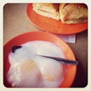Runny eggs and kaya buns!