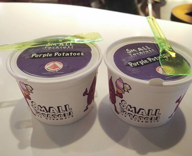 Purple sweet potato ice cream!