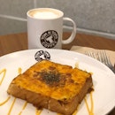 Cheese honey toast to start the day!