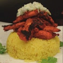 Chicken Tandoori with Yellow Rice.