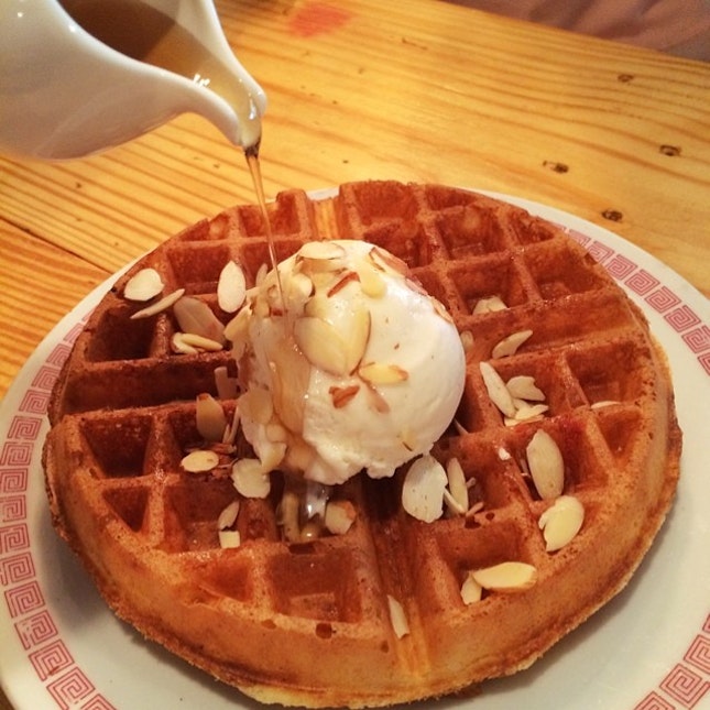 Toffee Nut Waffles - Hard to go wrong with Toffee Nut