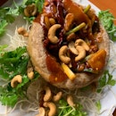 Yam Ring with Gongbao Chicken