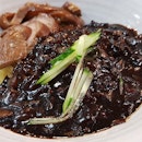 Black Bean Noodles with pig trotter from Korean Chinese Restaurant.