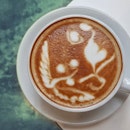 Throwback to the Interesting Coffeeart by @tiannsbakery A lovely art always brightens my day!